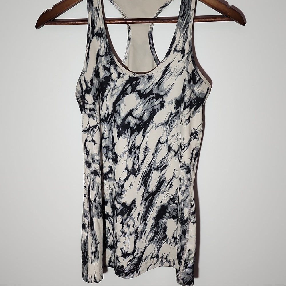 Lululemon Cool Racerback Womens Tank Top Mojave Tan Marble See Measurements